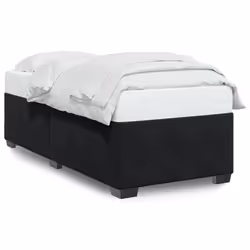 vidaXL Bed Frame without Mattress Bed Base Bedstead Mattress Foundation Velvet - black, 3ft single
