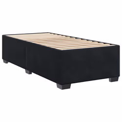 vidaXL Bed Frame without Mattress Bed Base Bedstead Mattress Foundation Velvet - black, 3ft single