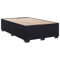 vidaXL Bed Frame without Mattress Bed Base Bedstead Mattress Foundation Velvet - black, 4ft6 double