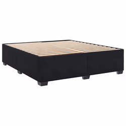vidaXL Bed Frame without Mattress Bed Base Bedstead Mattress Foundation Velvet - black, 6ft super king size