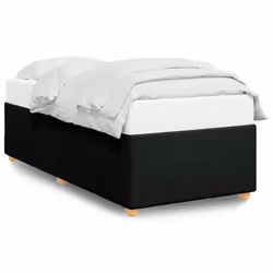 vidaXL Bed Frame without Mattress Bed Base Bedstead Mattress Foundation Fabric - black, 3ft single