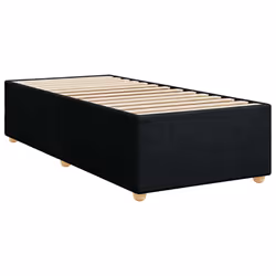 vidaXL Bed Frame without Mattress Bed Base Bedstead Mattress Foundation Fabric - black, 3ft single