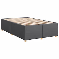 vidaXL Bed Frame without Mattress Bed Base Bedstead Mattress Foundation Fabric - dark grey, 4ft6 double
