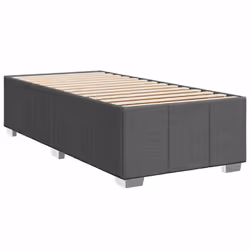 vidaXL Bed Frame Bed Base Mattress Foundation Dark Grey Super King Fabric - dark grey, 3ft single
