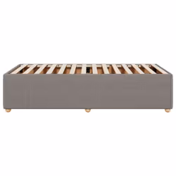 vidaXL Bed Frame Home Bedroom Mattress Foundation Bed Base Bedstead Fabric - taupe - Additional view 4