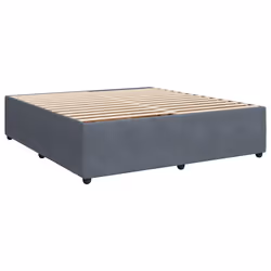 vidaXL Bed Frame Bed Base Bedroom Mattress Foundation Home Bedstead Velvet - dark grey, 6ft super king size