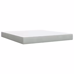 vidaXL Box Spring Bed with Mattress Bed Frame Bedroom Bedstead Bed Base Velvet - light grey, 180 x 200 cm - Additional view 5