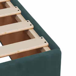 vidaXL Box Spring Bed with Mattress Bed Frame Bedroom Bedstead Bed Base Velvet - dark green, 180 x 200 cm - Additional view 9