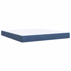 vidaXL Box Spring Bed with Mattress Bed Frame Bedroom Bedstead Bed Base Velvet - blue, 180 x 200 cm - Additional view 5