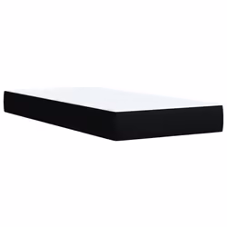 vidaXL Box Spring Bed with Mattress Bed Frame Bedstead Black 90x200 cm Fabric - Additional view 9
