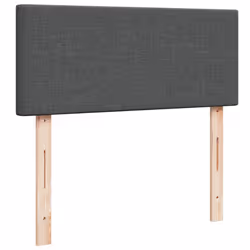 vidaXL Box Spring Bed with Mattress Home Bed Frame Dark Grey 120x200 cm Fabric - Additional view 6