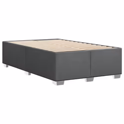 vidaXL Box Spring Bed with Mattress Home Bed Frame Dark Grey 120x200 cm Fabric - Additional view 7