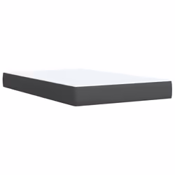 vidaXL Box Spring Bed with Mattress Home Bed Frame Dark Grey 120x200 cm Fabric - Additional view 9