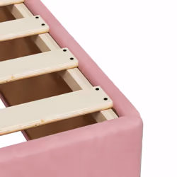 vidaXL Box Spring Bed with Mattress Bed Frame Bedstead Pink 80x200 cm Velvet - Additional view 10