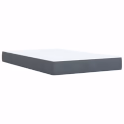 vidaXL Box Spring Bed with Mattress Home Bed Base Dark Grey 120x200 cm Velvet - Additional view 5