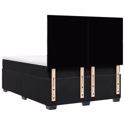 vidaXL Box Spring Bed with Mattress Bedstead Bed Base Black 140x190 cm Velvet - Additional view 9