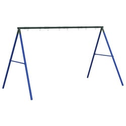VidaXL Swing Frame for Outdoor with 8 Hanging Hooks Blue Steel