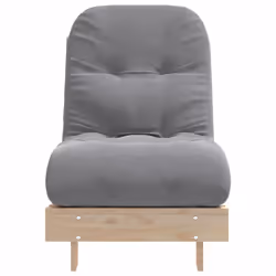 vidaXL Futon Sofa Bed with Mattress Bedroom Floor Bed Couch Solid Wood Pine - Additional view 4
