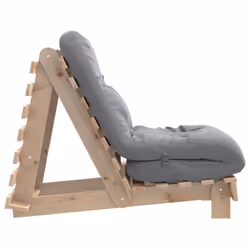 vidaXL Futon Sofa Bed with Mattress Bedroom Floor Bed Couch Solid Wood Pine - Additional view 5