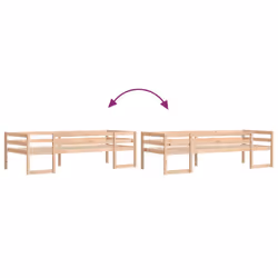 vidaXL Kids' Bed Frame Bedroom Bedstead Bed Base 80x200 cm Solid Wood Pine - Additional view 7