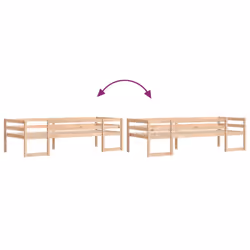vidaXL Kids' Bed Frame Bedroom Bedstead Bed Base 90x200 cm Solid Wood Pine - Additional view 7