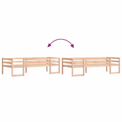 vidaXL Kids' Bed Frame Bedroom Bedstead Bed Base 75x190 cm Solid Wood Pine - Additional view 7