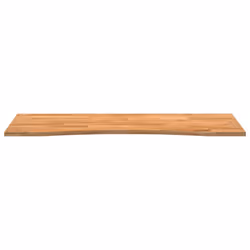 vidaXL Desk Top Writing Table Study Desk Untreated Solid Wood Oak Rectangular - light brown, 140 x 50 x 2.5 cm - Additional view 4