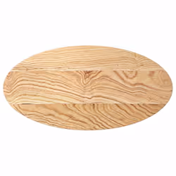 vidaXL Table Top Light Brown 80x40x4 cm Solid Wood Oak Oval coffee table top - natural, 80 x 40 x 2 cm
