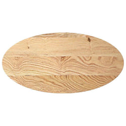 vidaXL Table Top Light Brown 80x40x4 cm Solid Wood Oak Oval coffee table top - natural, 100 x 50 x 2 cm