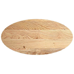 vidaXL Table Top Light Brown 80x40x4 cm Solid Wood Oak Oval coffee table top - natural, 120 x 60 x 2 cm