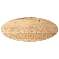 vidaXL Table Top Light Brown 80x40x4 cm Solid Wood Oak Oval coffee table top - natural, 140 x 60 x 2 cm