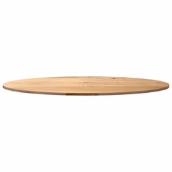 vidaXL Table Top Light Brown 80x40x4 cm Solid Wood Oak Oval coffee table top - natural, 140 x 60 x 2 cm - Additional view 4