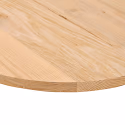 vidaXL Table Top Light Brown 80x40x4 cm Solid Wood Oak Oval coffee table top - natural, 140 x 60 x 2 cm - Additional view 7