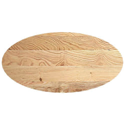vidaXL Table Top Light Brown 80x40x4 cm Solid Wood Oak Oval coffee table top - natural, 120 x 60 x 4 cm