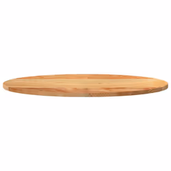 vidaXL Table Top Light Brown 80x40x4 cm Solid Wood Oak Oval coffee table top - light brown, 80 x 40 x 2 cm - Additional view 4