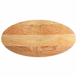 vidaXL Table Top Light Brown 100x50x4 cm Solid Wood Oak Oval coffee table top - 120 x 60 x 2 cm