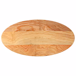 vidaXL Table Top Light Brown 100x50x4 cm Solid Wood Oak Oval coffee table top - 100 x 50 x 4 cm