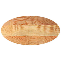 vidaXL Table Top Light Brown 100x50x4 cm Solid Wood Oak Oval coffee table top - 100 x 50 x 4 cm
