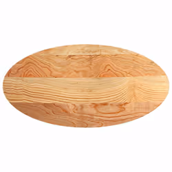 vidaXL Table Top Light Brown 100x50x4 cm Solid Wood Oak Oval coffee table top - 120 x 60 x 4 cm