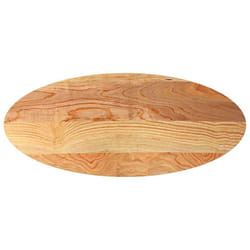 vidaXL Table Top Light Brown 80x40x4 cm Solid Wood Oak Oval coffee table top - light brown, 140 x 60 x 4 cm