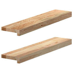 vidaXL Window Sills Window Ledge Window Board 2 pcsÂ Untreated Solid Wood Oak - 70 x 15 x 2 cm