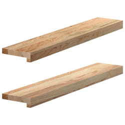 vidaXL Window Sills Window Ledge Window Board 2 pcsÂ Untreated Solid Wood Oak - natural, 80 x 15 x 2 cm