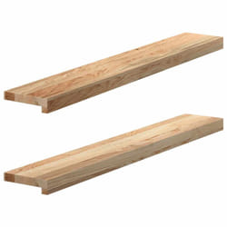 vidaXL Window Sills Window Ledge Window Board 2 pcsÂ Untreated Solid Wood Oak - natural, 100 x 15 x 2 cm