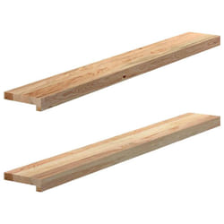 vidaXL Window Sills Window Ledge Window Board 2 pcsÂ Untreated Solid Wood Oak - 120 x 15 x 2 cm