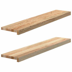 vidaXL Window Sills Window Ledge Window Board 2 pcsÂ Untreated Solid Wood Oak - 100 x 20 x 2 cm