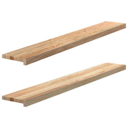 vidaXL Window Sills Window Ledge Window Board 2 pcsÂ Untreated Solid Wood Oak - natural, 140 x 20 x 2 cm
