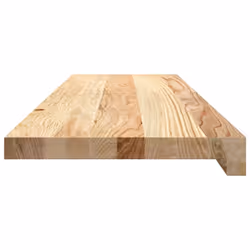 vidaXL Window Sills Window Ledge Window Board 2 pcsÃÂ Untreated Solid Wood Oak - natural, 90 x 25 x 2 cm - Additional view 4