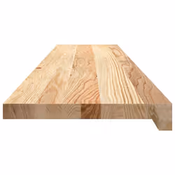 vidaXL Window Sills Window Ledge Window Board 2 pcsÃÂ Untreated Solid Wood Oak - natural, 120 x 25 x 2 cm - Additional view 4