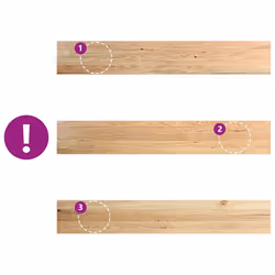 vidaXL Window Sills Window Ledge Window Board 2 pcsÂ Untreated Solid Wood Oak - 160 x 25 x 2 cm - Additional view 6