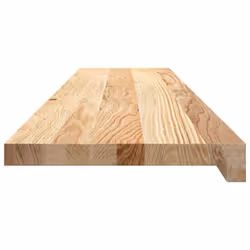vidaXL Window Sills Window Ledge Window Board 2 pcsÃÂ Untreated Solid Wood Oak - natural, 110 x 30 x 2 cm - Additional view 4